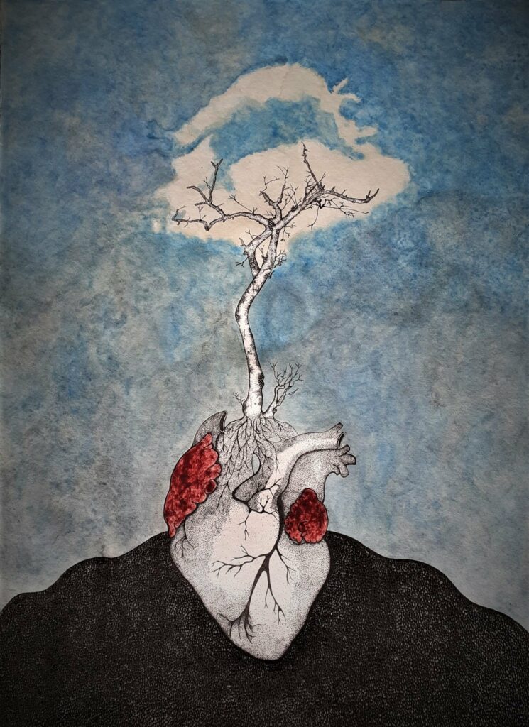 A tout coeur 76x56cm 2022