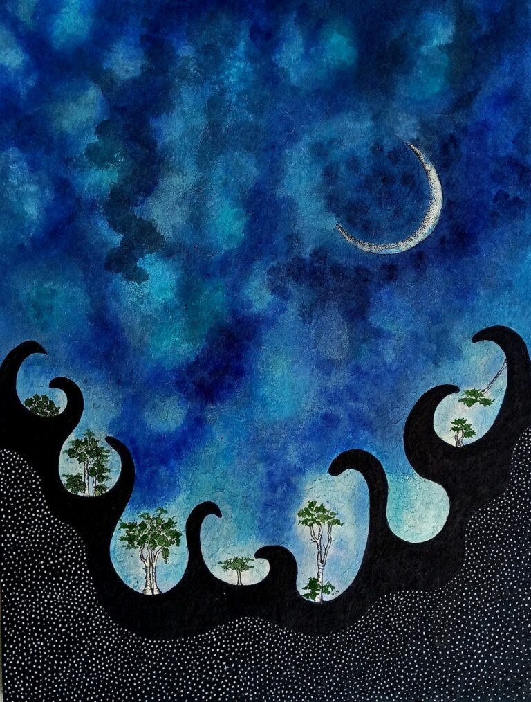 Les origines de la vie 76x56cm 2023